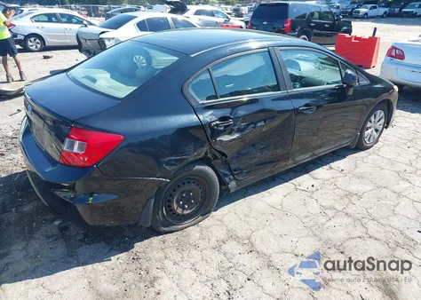 2012 Honda Civic Lx z USA, uszkodzony, nr VIN 19XFB2F53CE011654